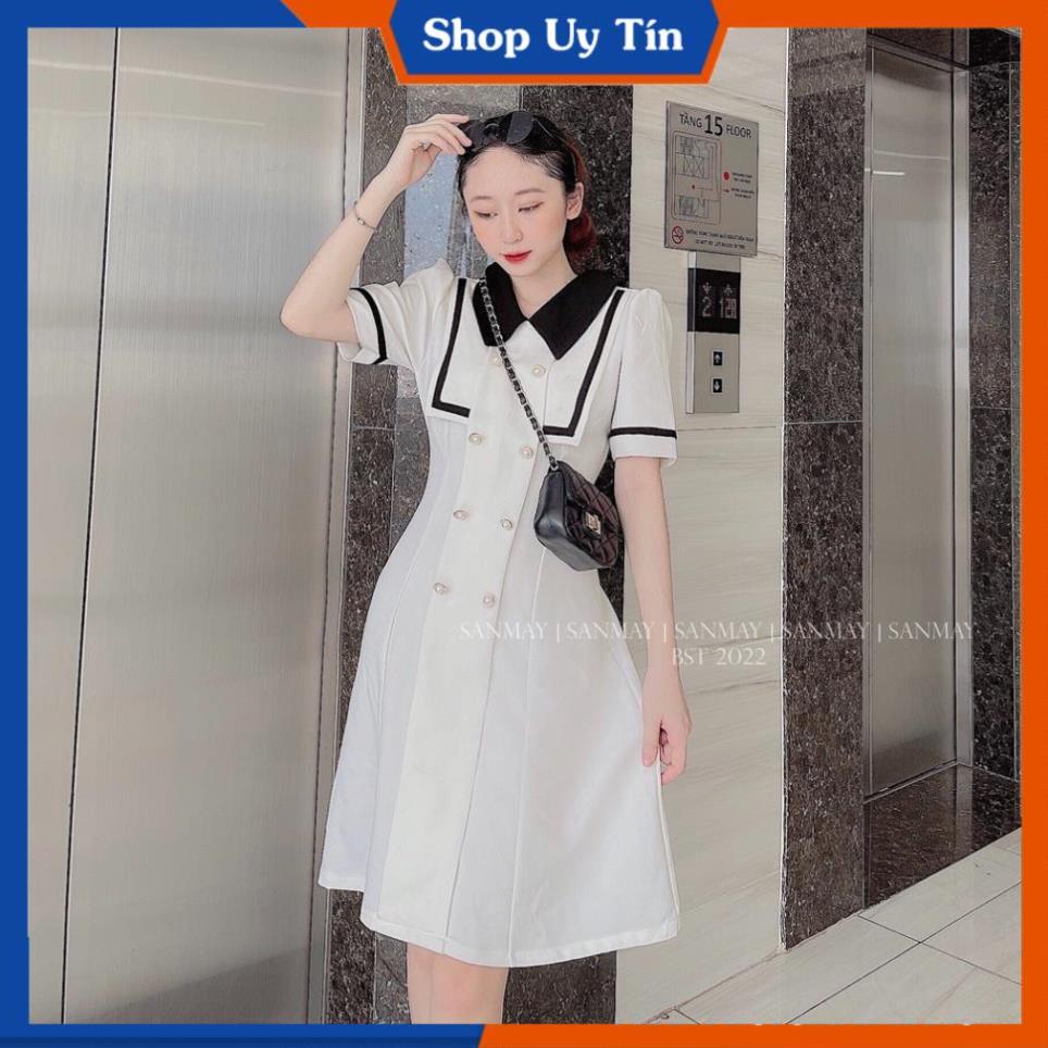 Đầm Suông Công Sở Nữ Đẹp  Váy Dự Tiệc Cổ Sơ Mi Dáng Xòe Sang Trọng, Thanh Lịch VD023 | BigBuy360 - bigbuy360.vn