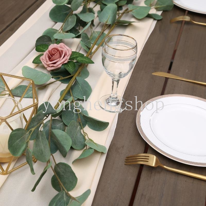 Khăn Trải Bàn Vải Voan Màu Trơn Phong Cách Châu Âu 72 * 304cm