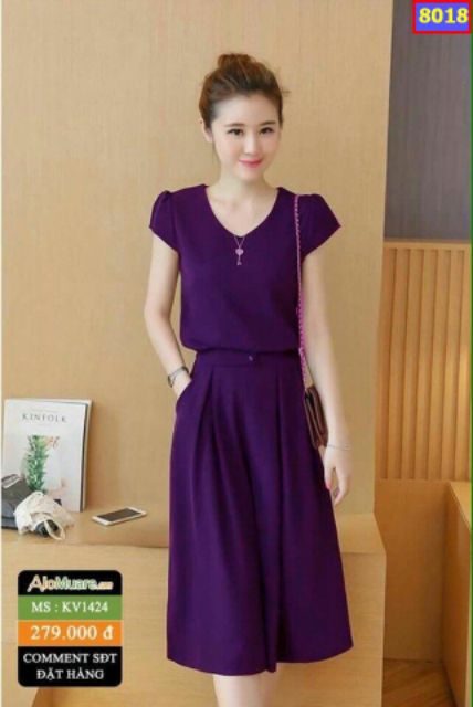 SÉT BỘ ỐNG RỘNG VẢI CÁT HÀN CỰC đẹp | BigBuy360 - bigbuy360.vn