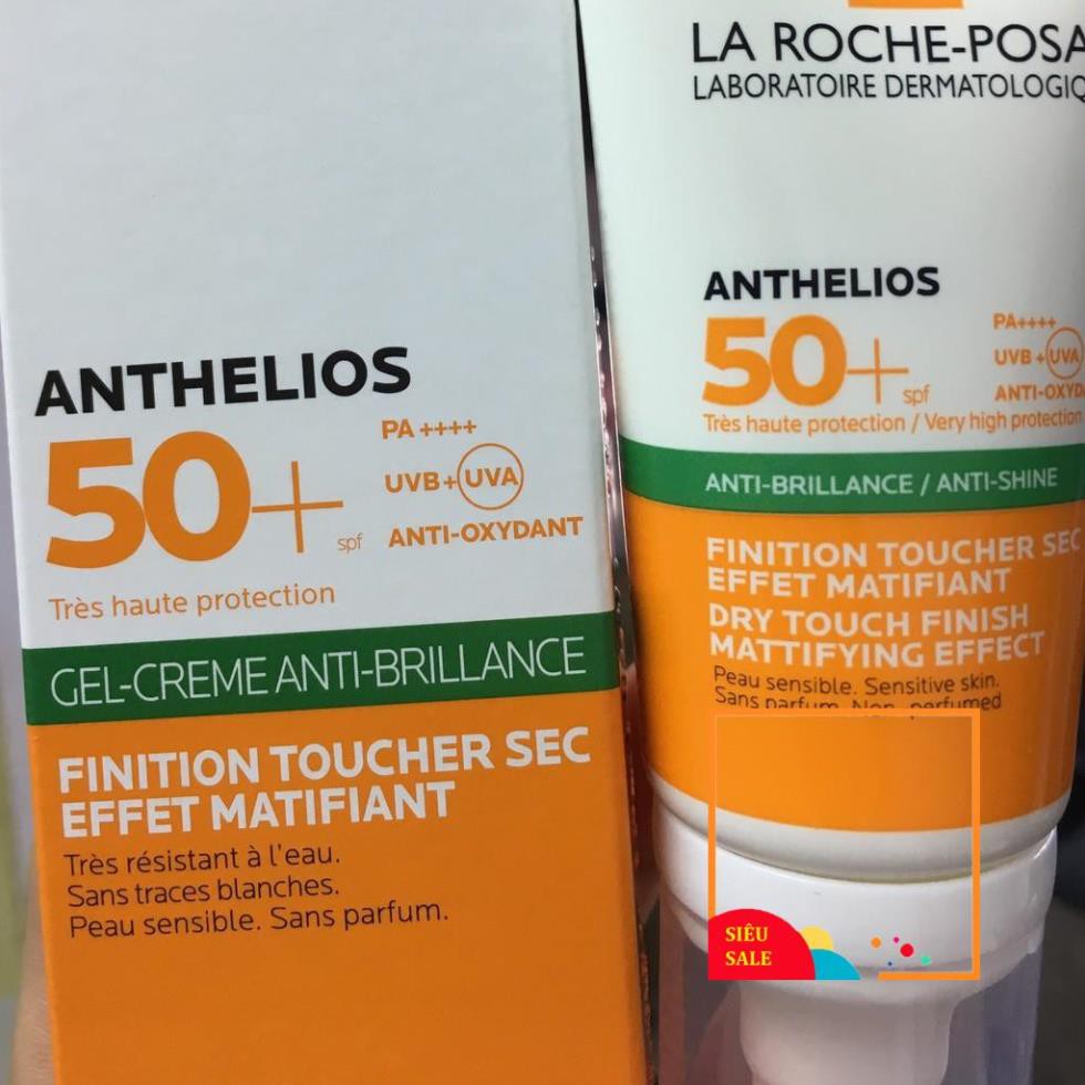 La Roche Posay Anthelios Gel Cream SPF 50+ Kem chống nắng La Roche Posay kiểm soát bóng nhờn cho da dầu