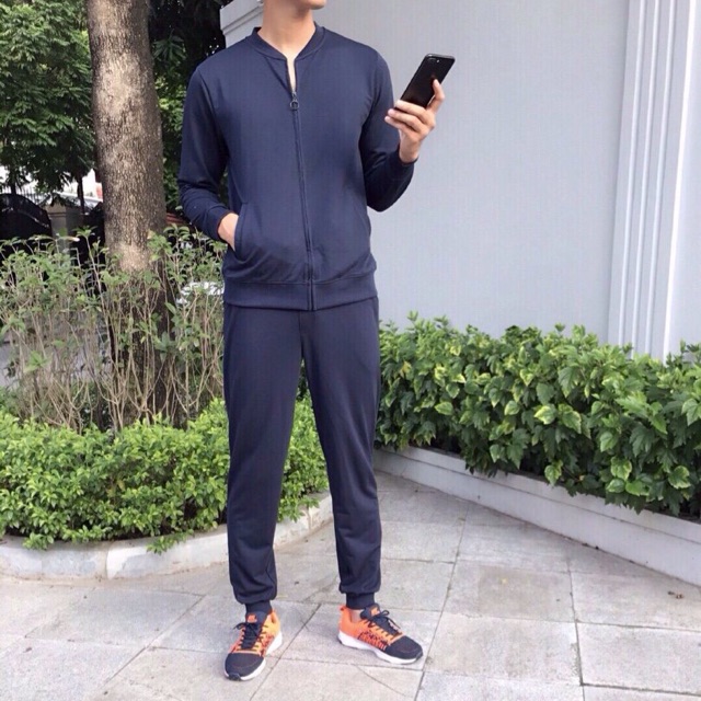Bộ bomber uniqlo Nam 