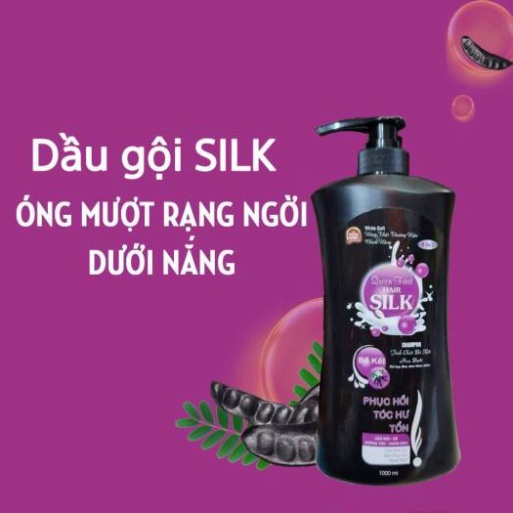 ]KH] 1 CHAI 1000ML DẦU GỘI ĐẦU BỒ KẾT SILK DƯỠNG TÓC SUÔNG MƯỢT ÓNG Ả - BỒ KẾT ĐEN- BỒ KẾT VÀNG