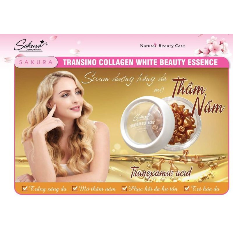Nno/Nno Vite/ Sakura White/ Sakura Sun Mega wecare giúp Dưỡng ẩm, tái tạo, chống oxy hóa  hộp 30 viên