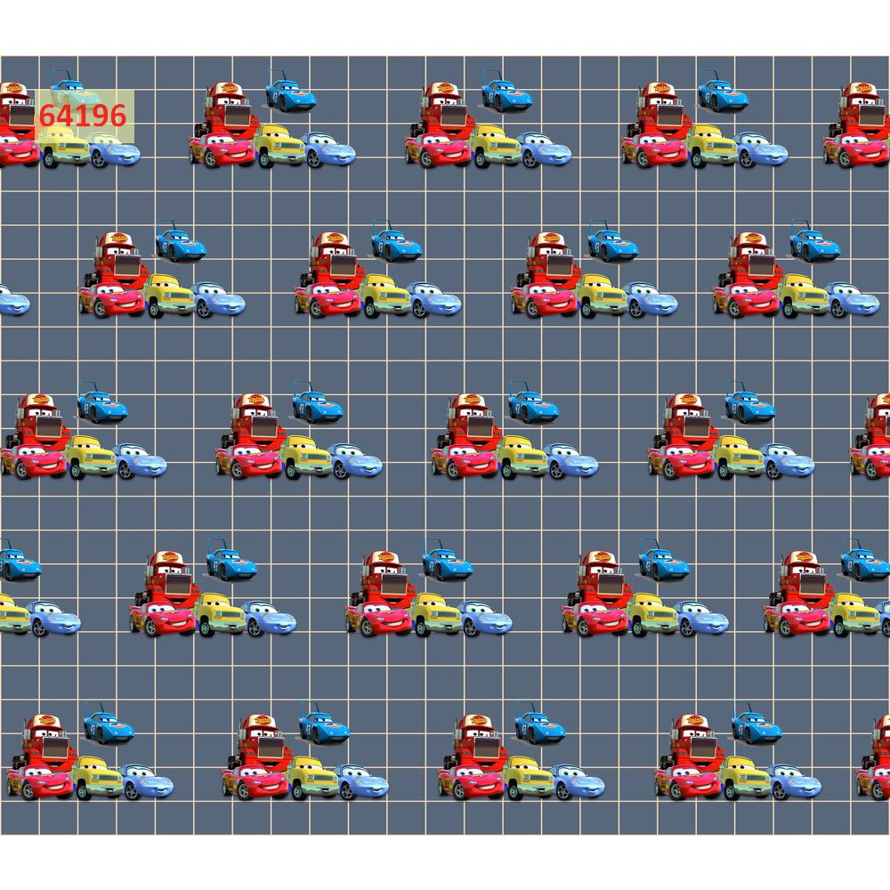 Tranh Dán Tường Phòng Trẻ Em Hoạt Hình Ngộ Nghĩnh 3D màu sắc tươi tắn, hình ảnh rõ net