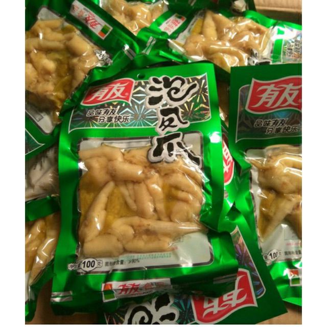 1 Gói 100g Chân Gà Yuyu Ớt Xanh Muối Cay Ăn Liền | BigBuy360 - bigbuy360.vn