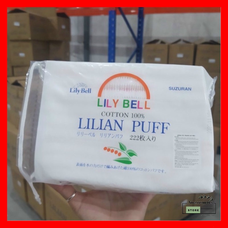 Bông Tẩy Trang Lily Bell Suzuran Nhật Bản 222 Miếng