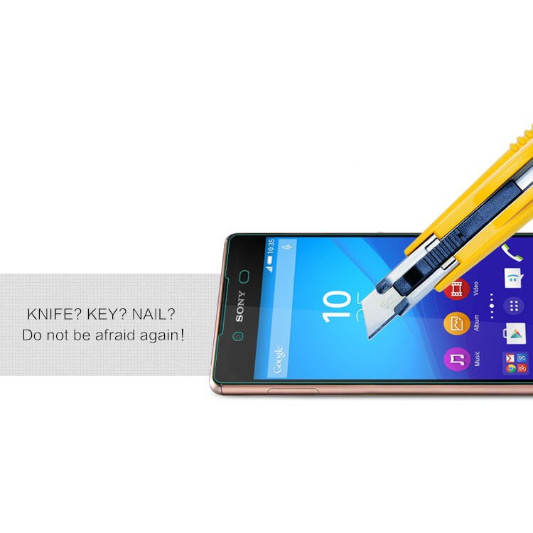 Tấm dán kính cường lực Sony Z3+, Z3 Plus, Z4 hiệu Glass Pro - Không full màn hình
