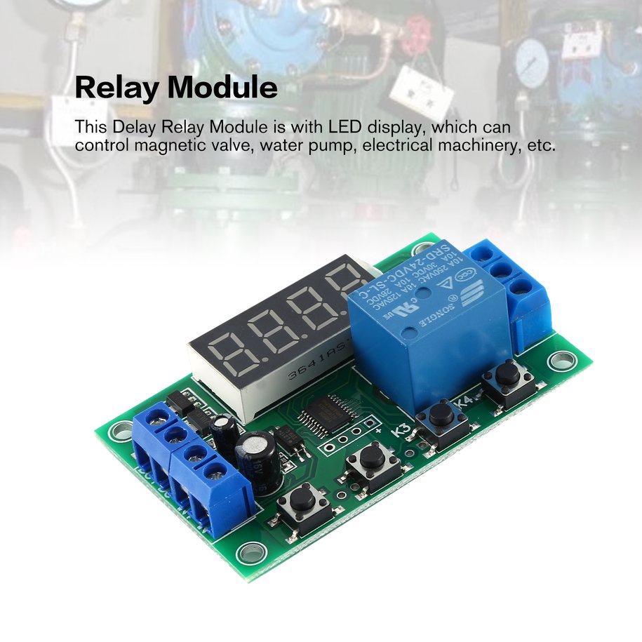 DC 24V LED Relay Module Power off Delay Timer Control Switch Board YYC-2S