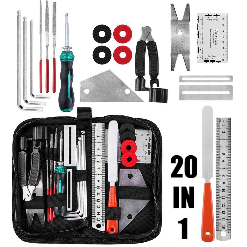 SUSANS Set 20 Dụng Cụ Mài Giũa Đàn Guitar Chuyên Dụng