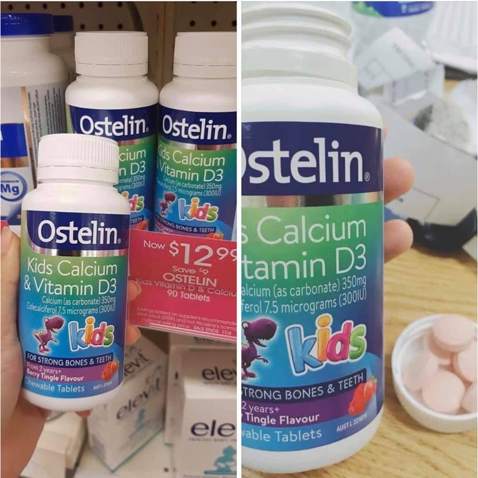 canxi Ostelin Vitamin D & Calcium Kids 90 viên