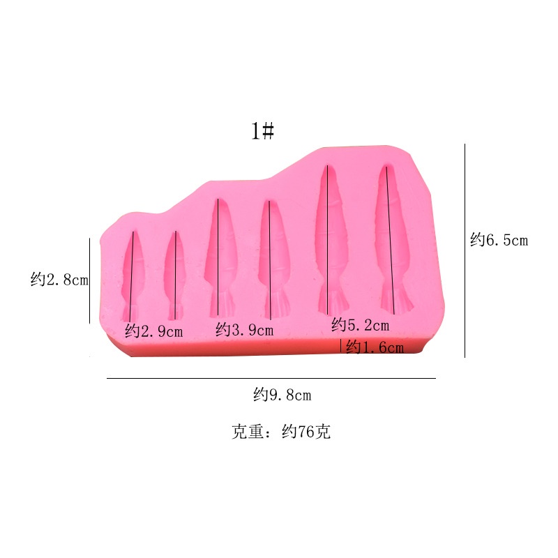 Khuôn Làm Bánh/Sô Cô La Hình Củ Cà Rốt Dễ Thương
