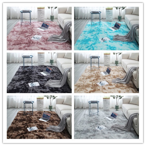 Thảm lông siêu mềm nhuộm màu chống trượt