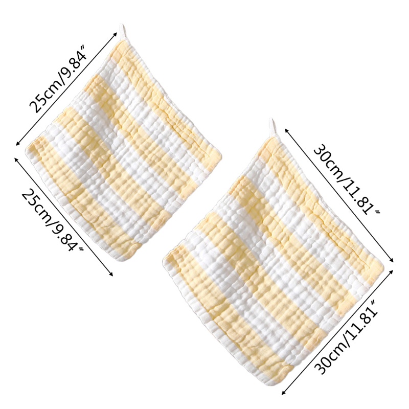 Bộ 4 Yếm Ăn Cotton Mềm Mại Thấm Hút Tốt Cho Bé