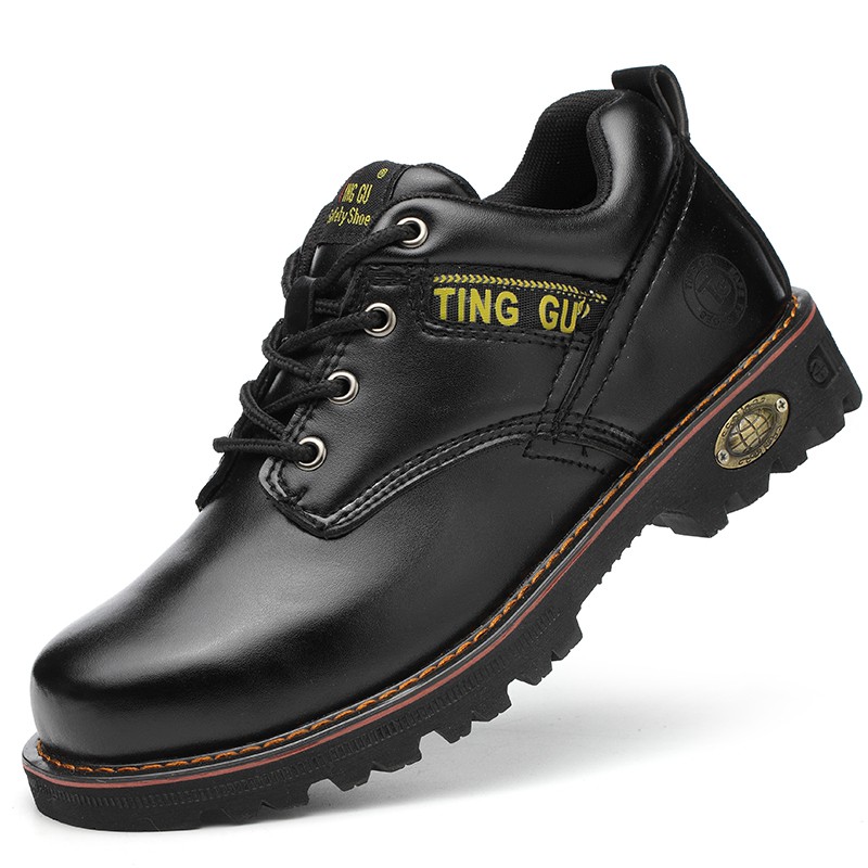 Giày Bảo Hộ Lao Động Nam Dáng Thời Trang Da Nhập Khẩu Mũi Sắt Chống Đinh Chống Nước Đi Công Trình B115 | BigBuy360 - bigbuy360.vn