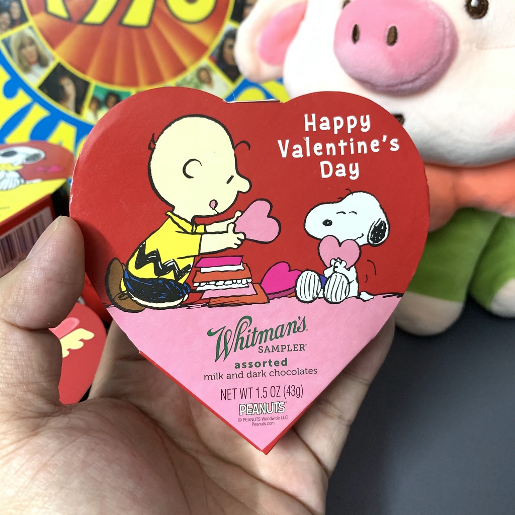 [Hàng nhập mỹ] Socola Valentine's hình trái tim - hộp 3 viên chocolate (Nhân dừa, sữ, socola) đem lại tình yêu ngọt ngào