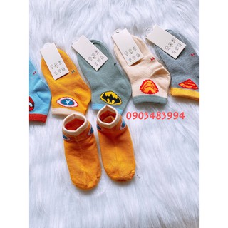 Set 10 Đôi Tất Siêu Nhân Cho Bé ( Màu Vàng )