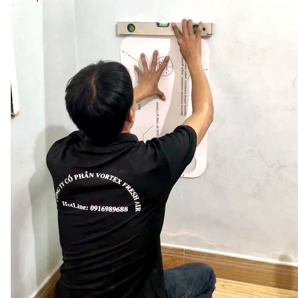 Máy cấp khí tươi lọc không khí gắn tường VORTEX Freshbox 110, lọc bụi PM2.5, 1.000.000 đơn vị ion âm, 30-35m2