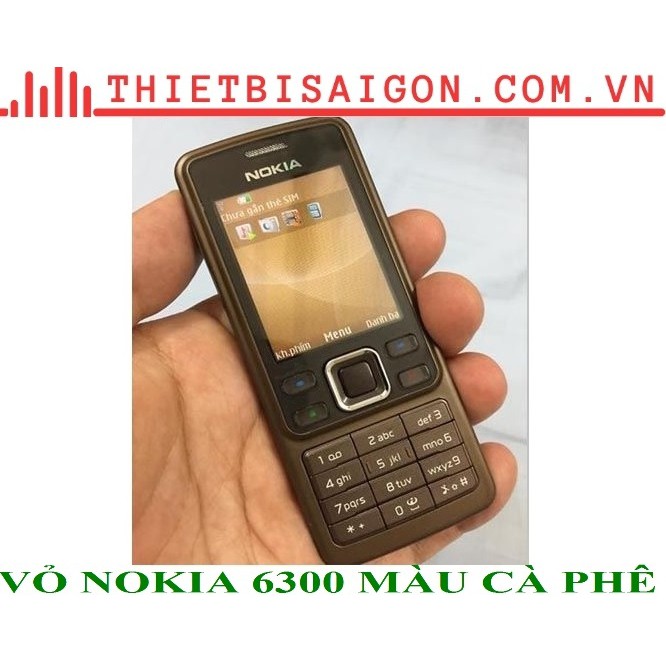 VỎ NOKIA 6300 MÀU NÂU ZIN