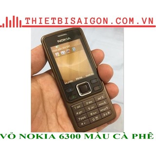 VỎ NOKIA 6300 MÀU NÂU ZIN