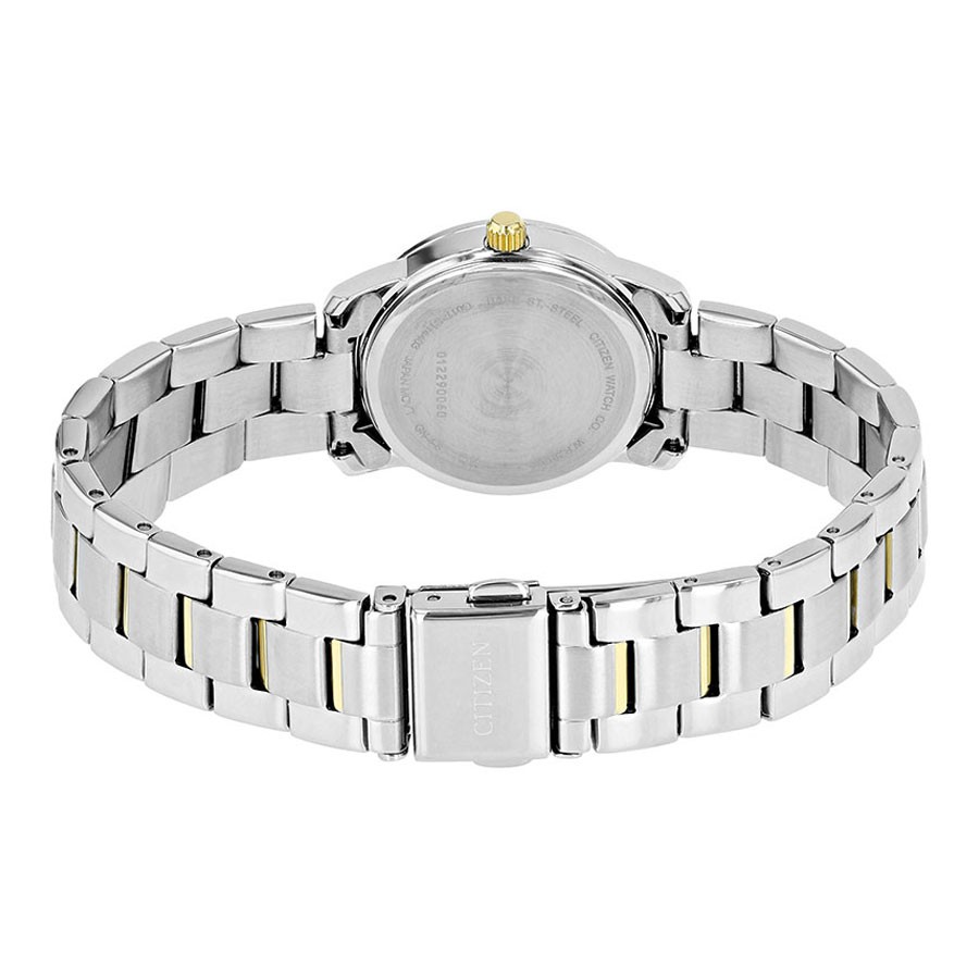 Đồng Hồ Nữ Citizen Đính Đá Swarovski Dây Thép Không Gỉ EU6038-89A - Mặt Trắng