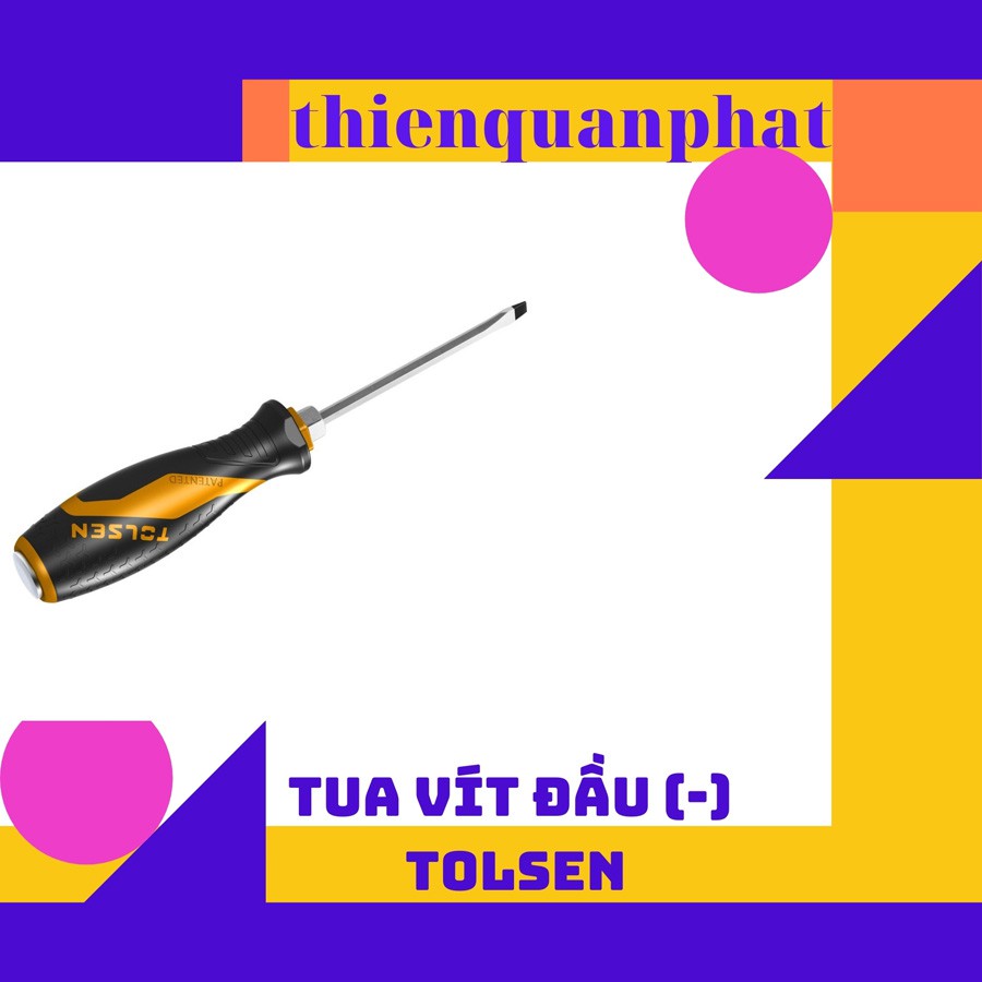 Tua vít Tolsen cán mềm đầu (-) và (+)