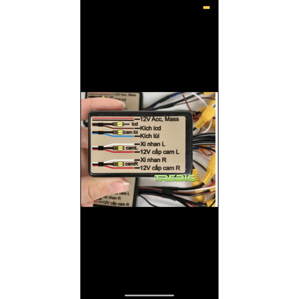 Bộ chia camera lề, camera lùi cho ô tô, dễ dàng lắp đặt, có sơ đồ lắp đặt dễ dàng | BigBuy360 - bigbuy360.vn