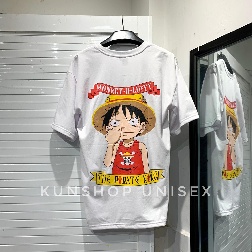 [Mã SKAMCLU7 giảm 10% Tối Đa 50K đơn 0Đ] Áo thun LUFFY MŨ RƠM V2 3 màu Kun shop | BigBuy360 - bigbuy360.vn