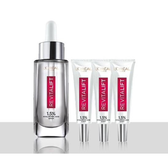 Tinh Chất L'Oreal Hyaluronic Acid Cấp Ẩm Sáng Da 7.5ml Revitalift 1.5% Hyaluronic Acid Serum