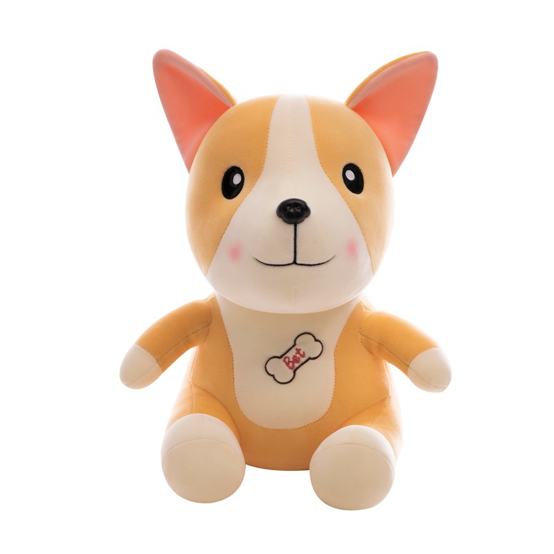 □❐Gối ôm hình chú chó corgi bằng nhung dễ thương xinh xắn