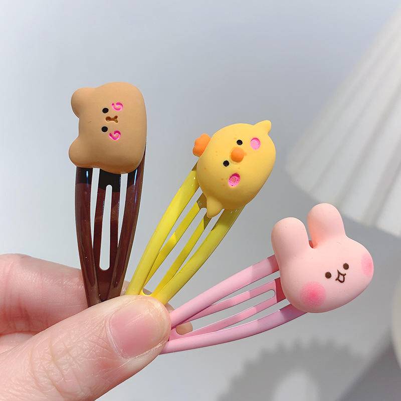 Kẹp tóc nữ Thỏ Mái Bằng Vải Hình Thú Dễ Thương Cho