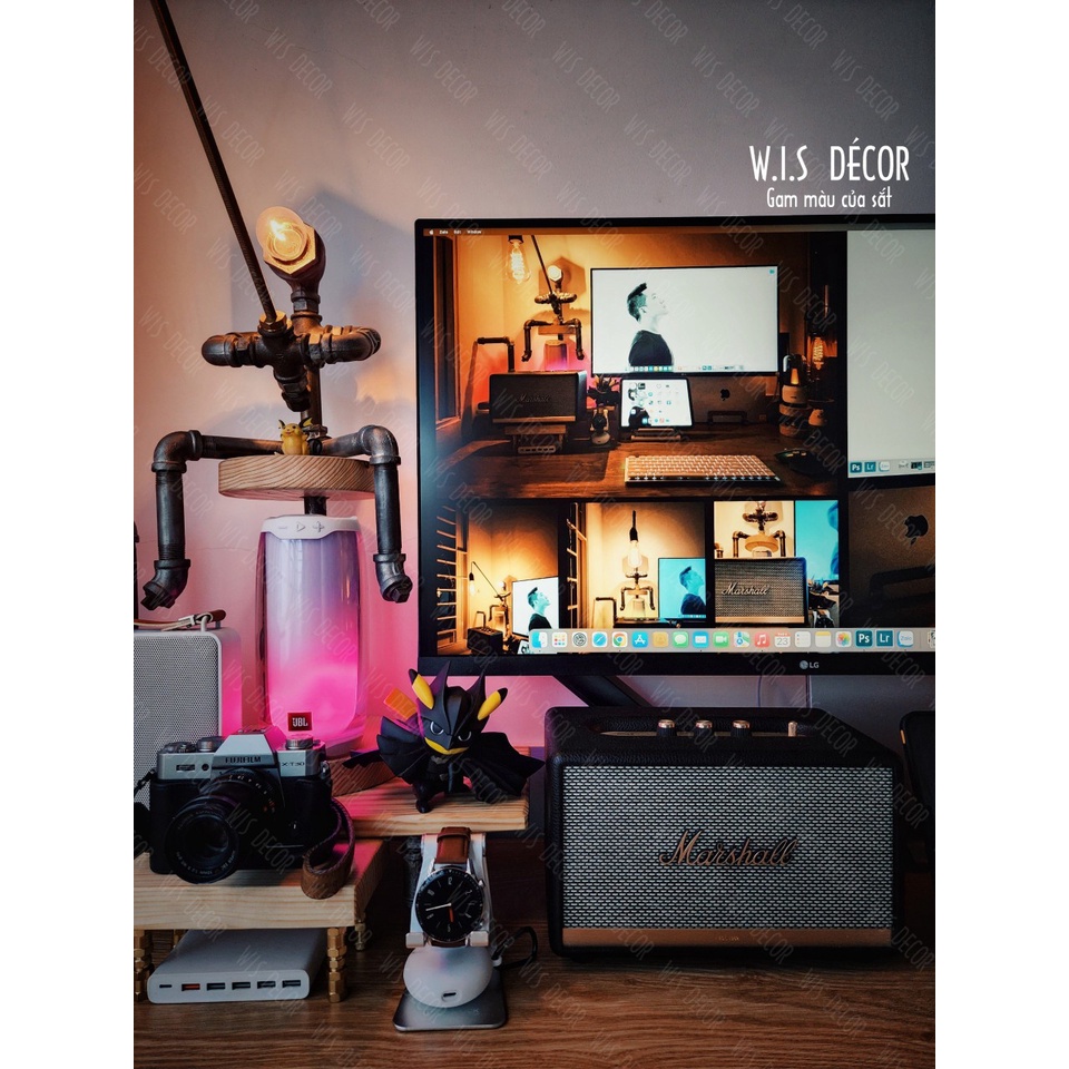 Đèn Decor - Đèn Ống Nước Trang Trí Bóng Sợi Đốt Edison - The Fishing Man