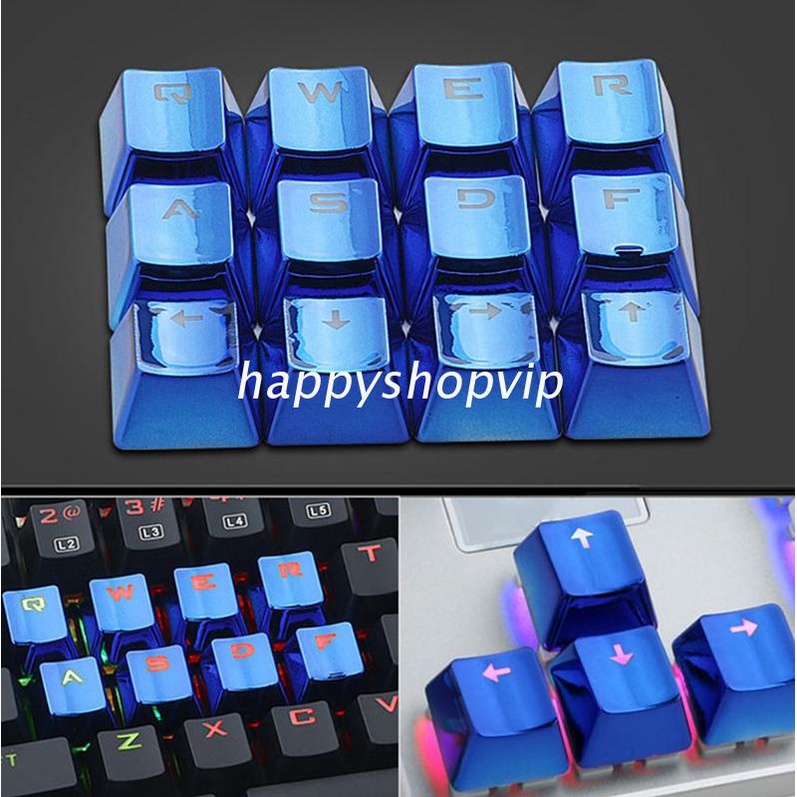Nút Bàn Phím 2 Phím Pbt Bằng Kim Loại Mạ Vàng Độc Đáo