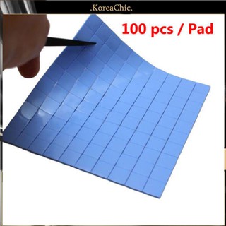 Set 100 tấm silicon tản nhiệt 10x10x0.5mm tiện dụng cho GPU VGA IC