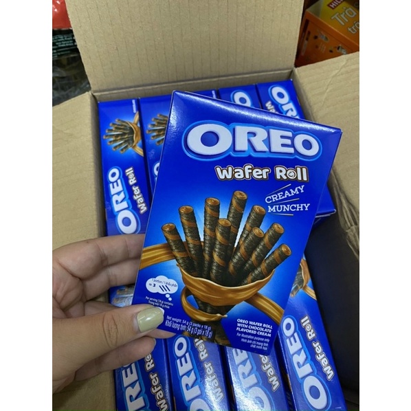 BÁNH QUẾ OREO WAFER ROLL HỘP NHỎ 54gr