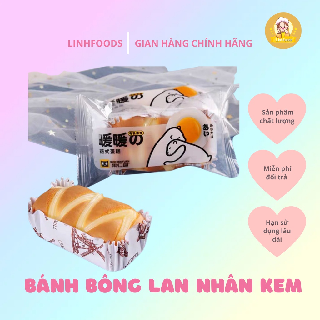 Bánh Bông Lan Nhân Kem Đài Loan DATE MỚI NHẤT