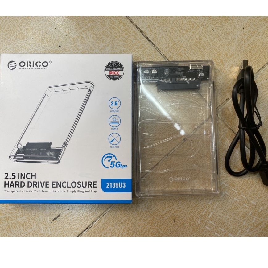 Box ổ cứng 2.5'' Orico/Gloway Sata 3.0 - Dùng cho HDD, SSD - SP Chính hãng