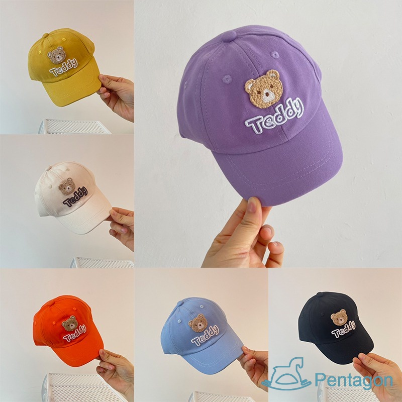 Mũ Lưỡi Trai Unisex Thêu Chữ Bear Cho Bé