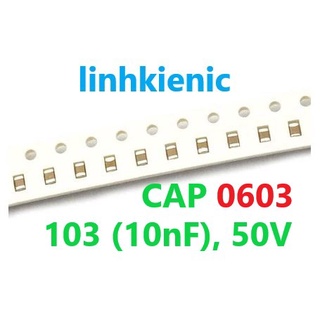 Tụ gốm smd 0603 ceramic 103 , 50v
