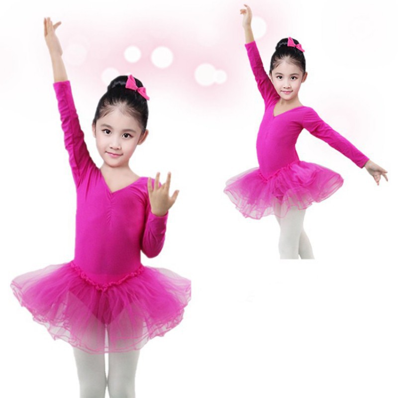 Váy tập múa ballet thiết kế đáng yêu xinh xắn cho bé gái