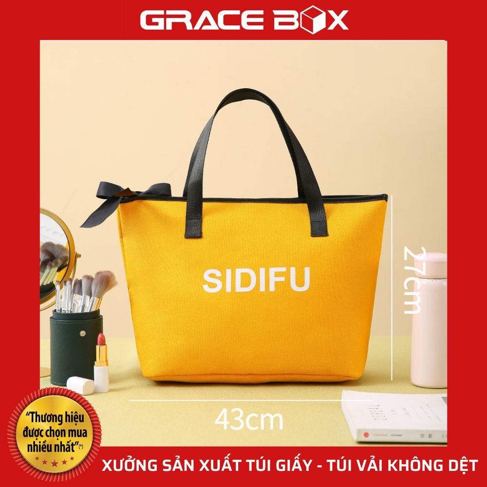 Túi Vải SIDIFU Thời Trang - Bảo Vệ Môi Trường - Siêu Thị Bao Bì Grace Box
