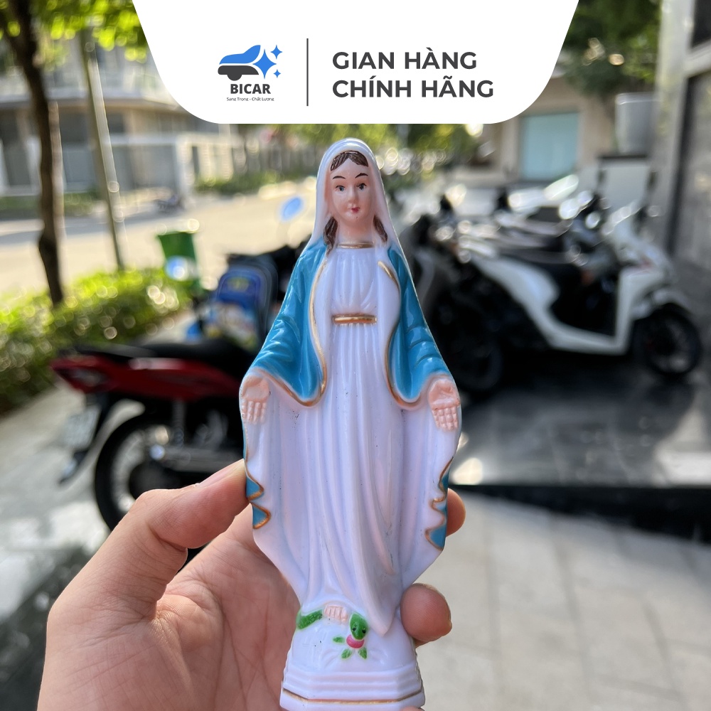 Tượng Đức Mẹ Trang Trí Taplo Xe Ô Tô Mẫu Mã Đẹp, Chất Lượng Cao Chiều Cao 10 - 15cm