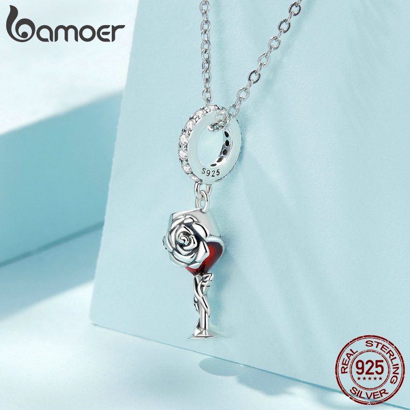 Phụ kiện vòng tay BAMOER bằng bạc 925 hình ly rượu