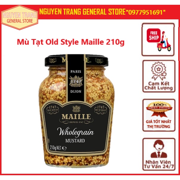 Mù tạt hạt Old Style Maille 210g