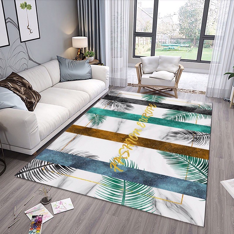 Thảm trải sang bali 5D mẫu  tam giác nhiều màu 1m6x2m3