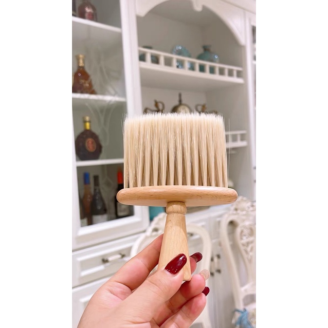 Chổi quét mini đầu cong sợi lông mềm dùng vệ sinh nội thất ô tô/ bảng điều khiển/ cửa thoát khí/ làm sạch nhà ở