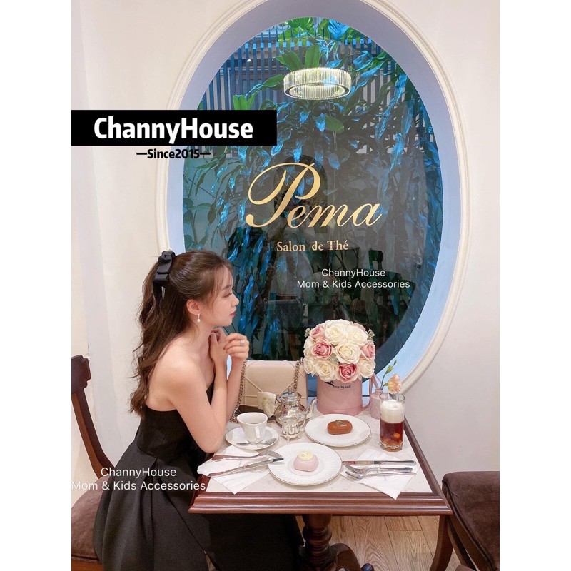 Channyhouse_Kẹp dọc nơ rủ làm phồng tóc Hàn Quốc