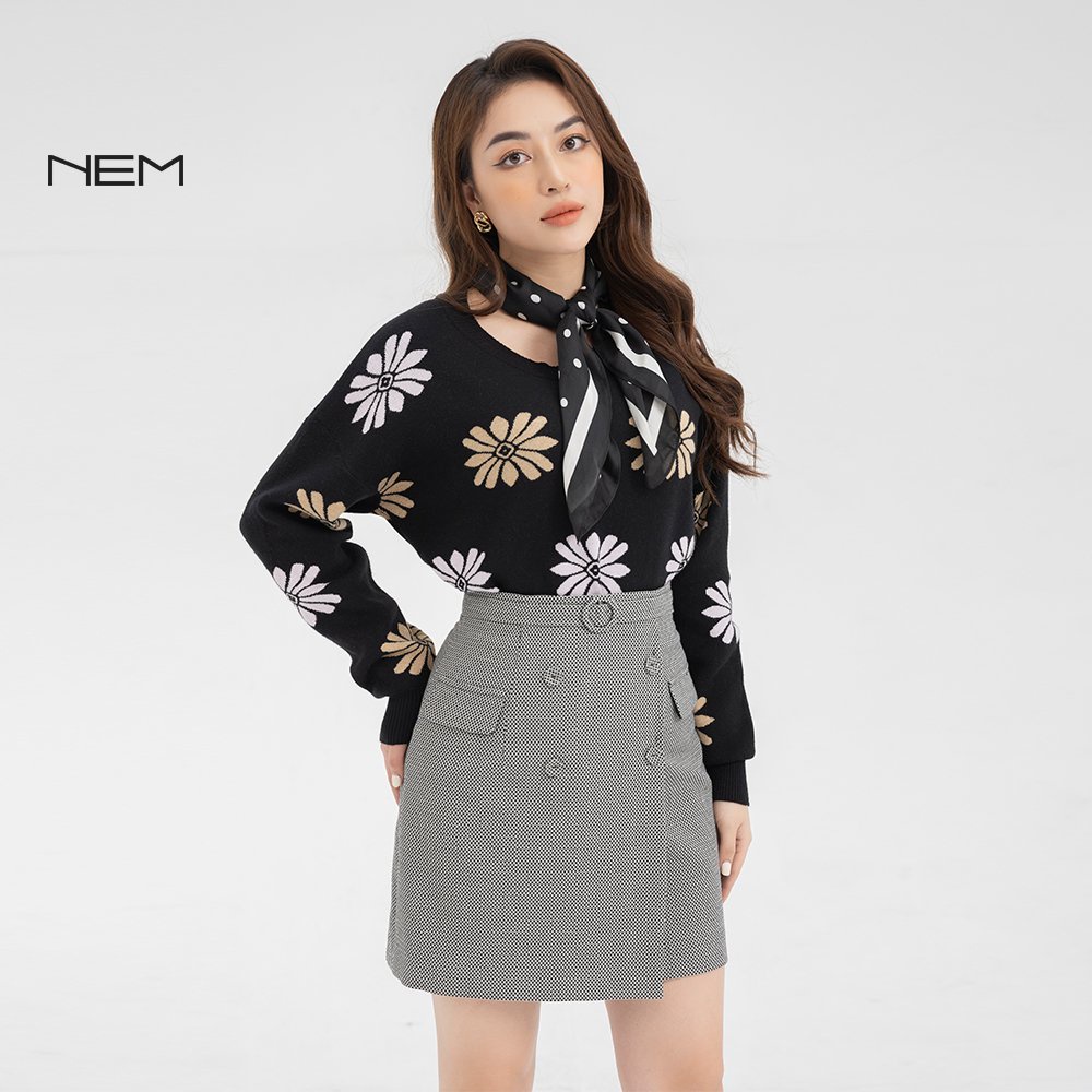 Áo len nữ thiết kế dài tay NEM Fashion AL62012