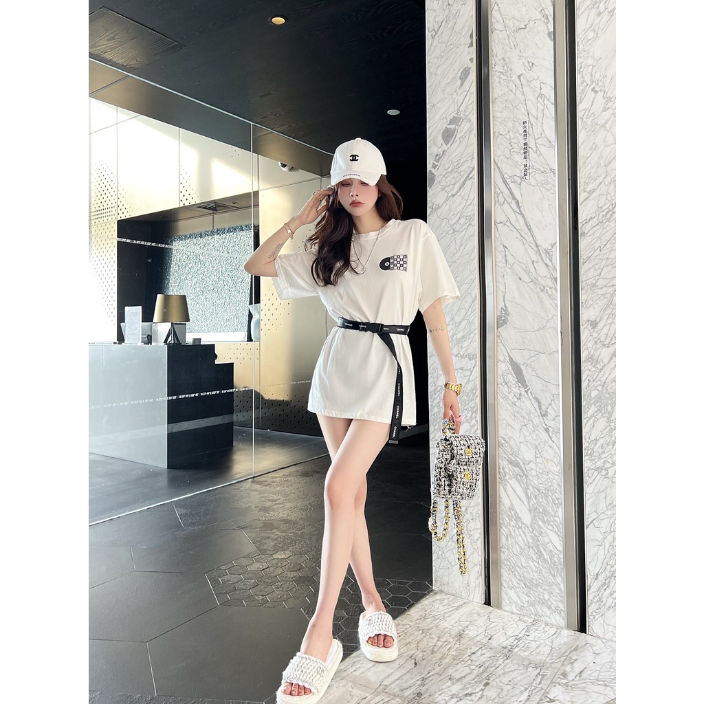 Áo Tee + Mũ Coco1 ChanelNo18 AntiLight MLB 4D  FW22