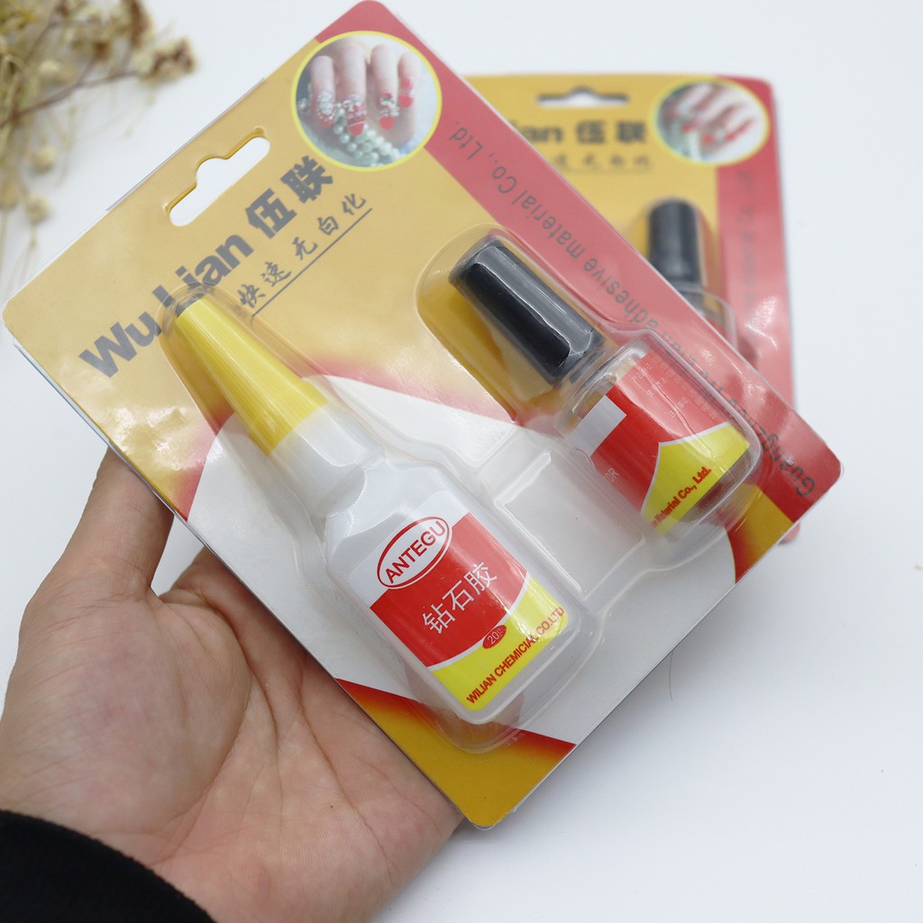 Keo bê tông đính đá dán móng giả Waloc siêu chắc nail Jeliva Chính Hãng