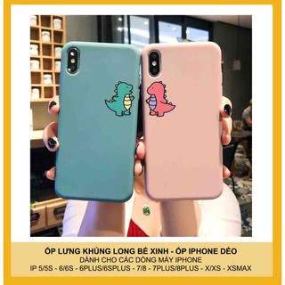 Ốp lưng iphone Khủng long bé trơn - Ốp iphone 5/5s/6/6s/7/8/7plus/8plus/Xs/Xsmax/11/11promax G4-1